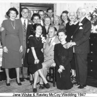 Jane Wiske and Rawley D. McCoy family on October 11, 1947.